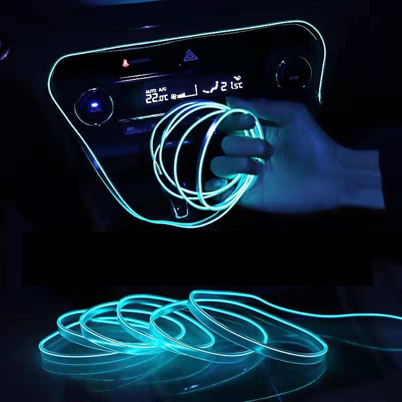 DriveEra NeonGlow™ LED-Streifen für den Innenraum (6 m) – Ambiente-Beleuchtungsset für Autos