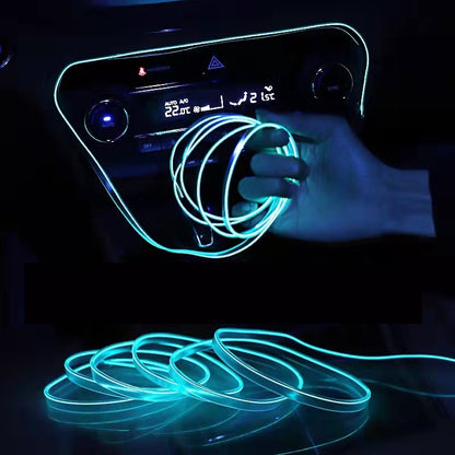 DriveEra NeonGlow™ LED-Streifen für den Innenraum (6 m) – Ambiente-Beleuchtungsset für Autos