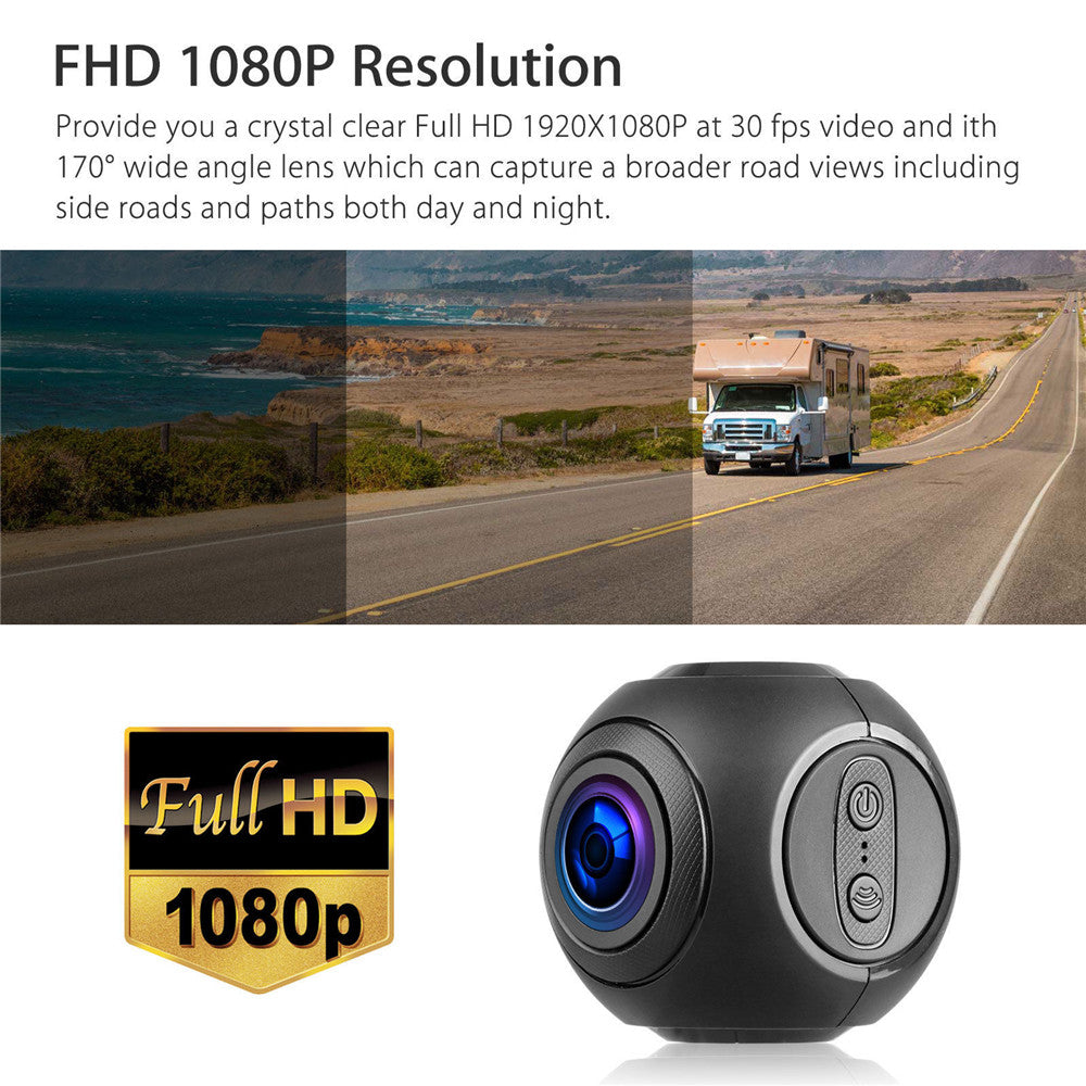 Mini WiFi Dashcam 1080P met nachtzicht en G-sensor