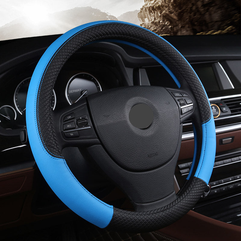 DriveEra GripLux™ Lenkradbezug aus Leder – Rutschfester Komfort & Stil