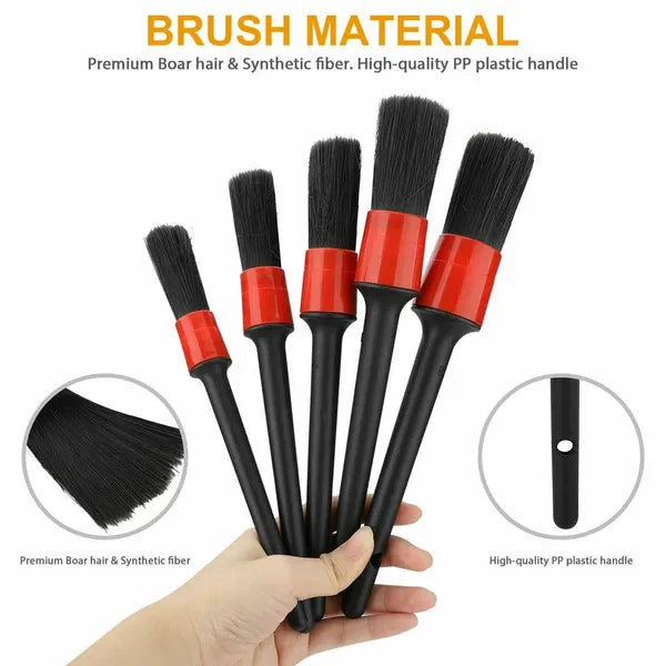 DriveEra DetailPro™ Brush Set – Car Interior & Exterior Cleaning Kit