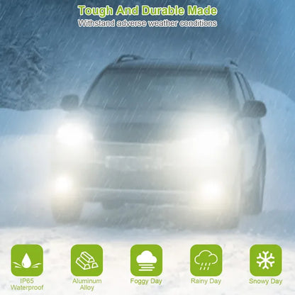 DriveEra UltraBeam™ LED Fog Light Bulbs (2-Pack) – Super Bright 100W