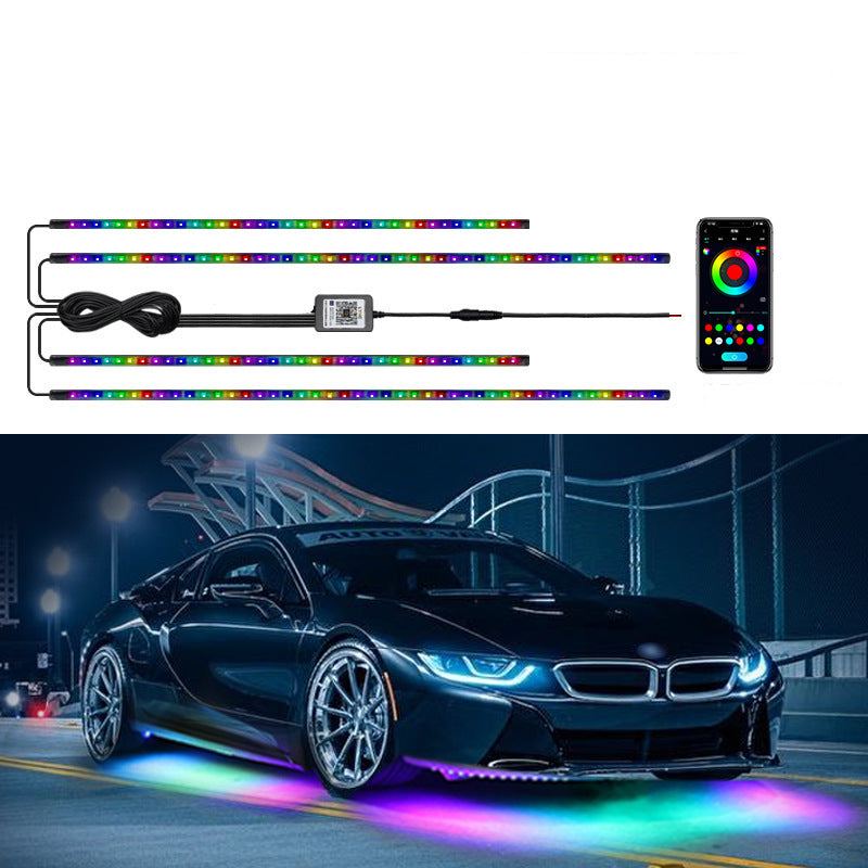 RGB Auto-Innenraum-LED-Beleuchtung – Umgebungsset mit App- und Sprachsteuerung