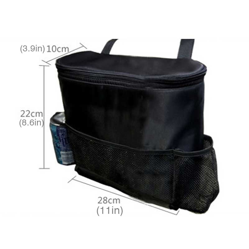 Car Seat Organizer with Thermal Cooler Bag & Storage Pockets