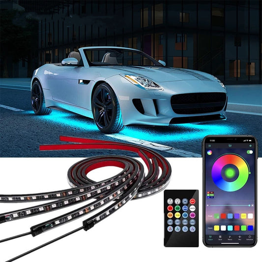 RGB Auto-Innenraum-LED-Beleuchtung – Umgebungsset mit App- und Sprachsteuerung