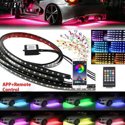 RGB Auto-Innenraum-LED-Beleuchtung – Umgebungsset mit App- und Sprachsteuerung