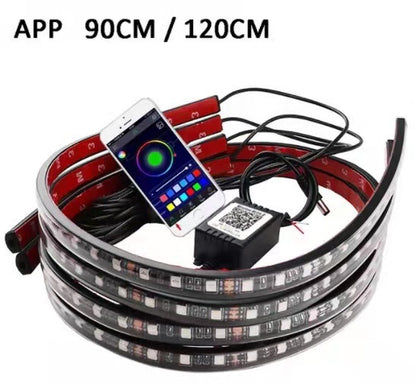 RGB Auto-Innenraum-LED-Beleuchtung – Umgebungsset mit App- und Sprachsteuerung